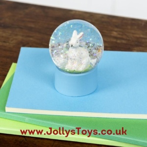 Mini Bunny Glitter Globe